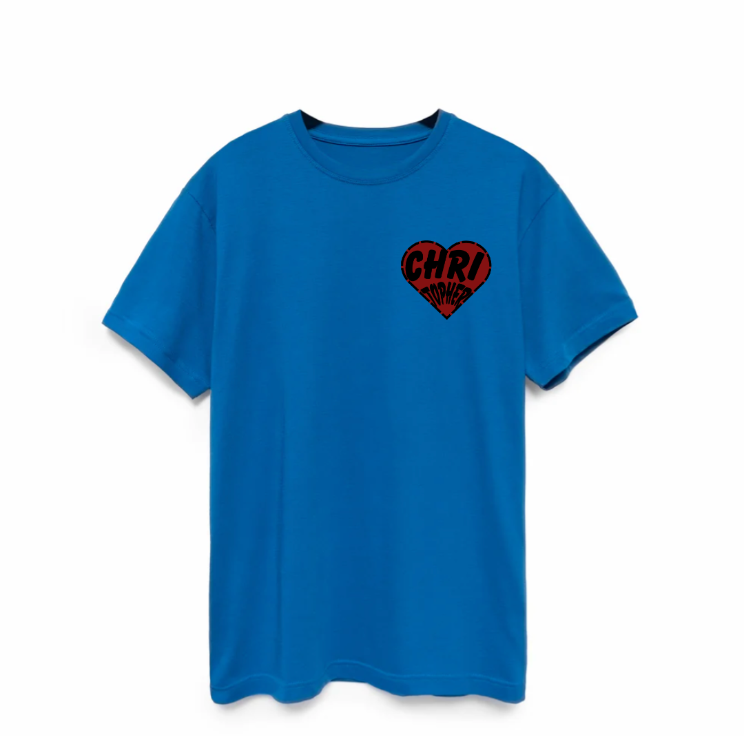 HEART TEE ( ROYAL BLUE)