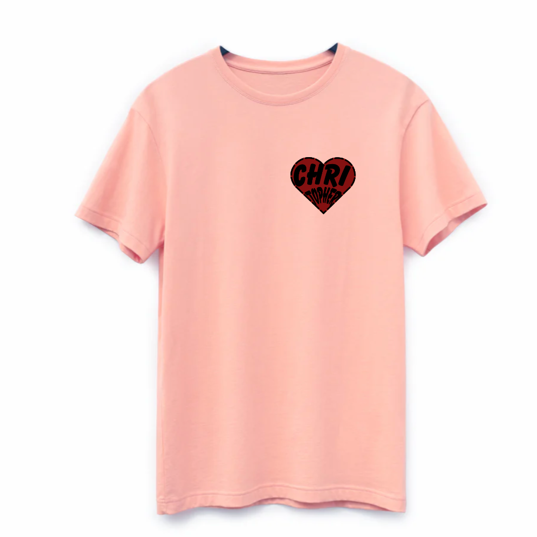HEART TEE (SALMON)